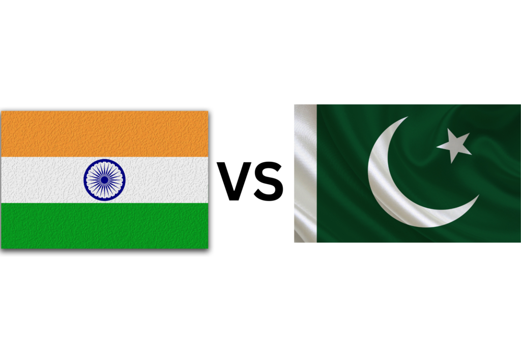 India vs Pakistan T20 World Cup 2026 Match Result:
India vs Pakistan T20 World Cup 2026 flags comparison image